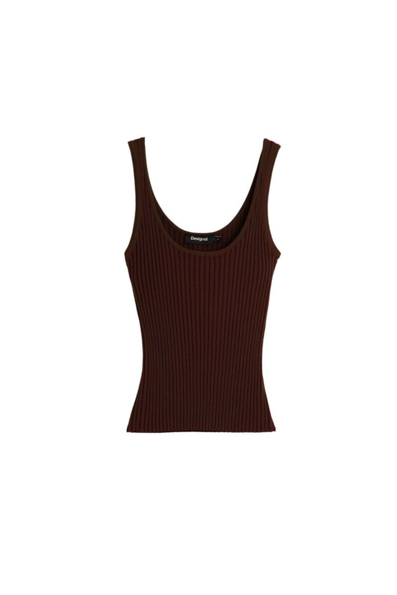 Women's Ribbed Strappy T-Shirt