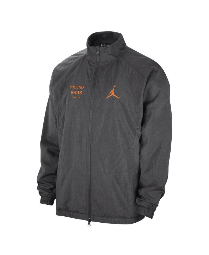 Men's Gray Phoenix Suns Courtside Statement Edition Jumpman Jam Full-Zip Jacket