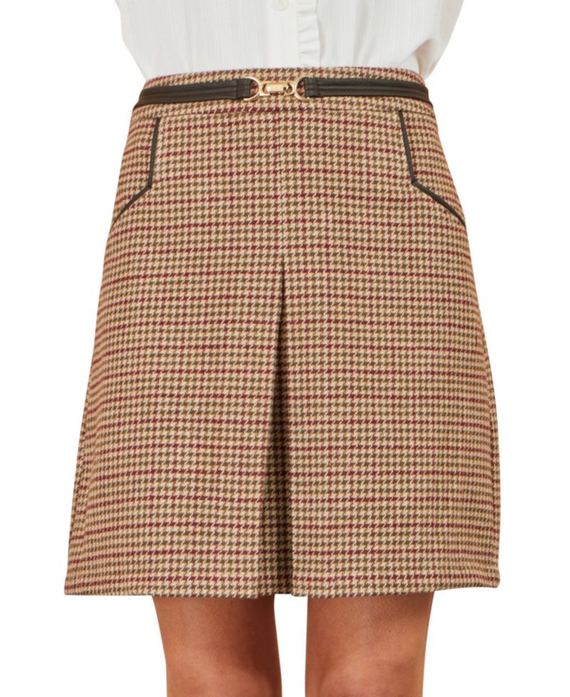 Women's Tailored Check Mini Skirt