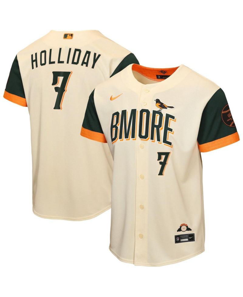 Big Boys and Girls Jackson Holliday Cream Baltimore Orioles 2026 City Connect Stadium Jersey