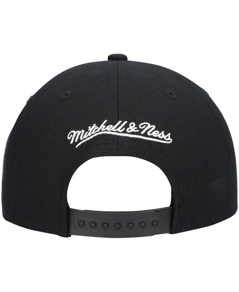 Men's Black Dallas Mavericks Hardwood Classics Script 2.0 Snapback Hat