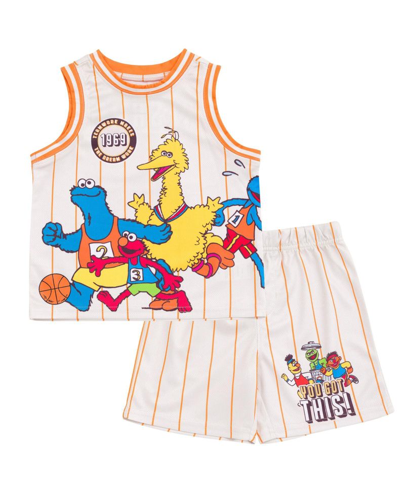 Baby Boys Mesh Jersey Athletic Tank Top and Basketball Shorts Outfit Set