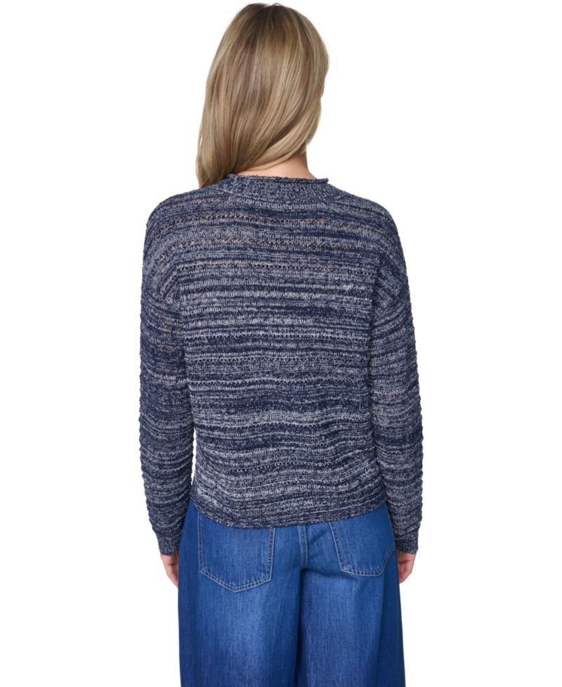 Women's Cotton-Blend Crewneck Sweater