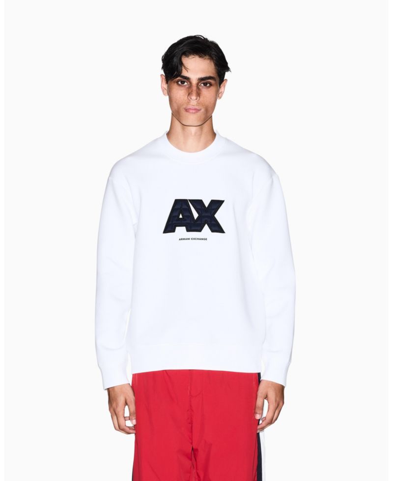 Men's Logo Quilted Crewneck Sweatshirt