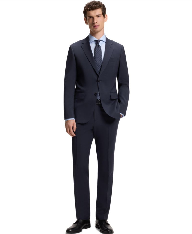 Men's Virgin Wool Two-Piece Slim-Fit Suit