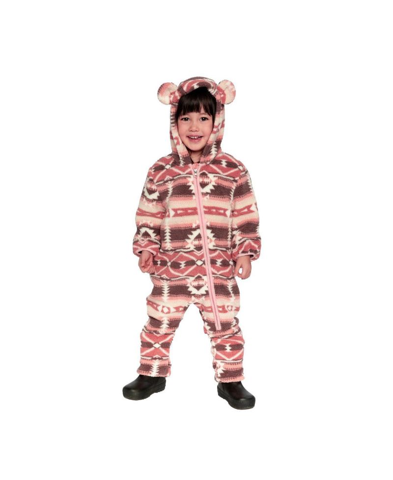 Baby Girls (3M- 24M) Mid-Season Plush One-Piece Outerwear Aztec