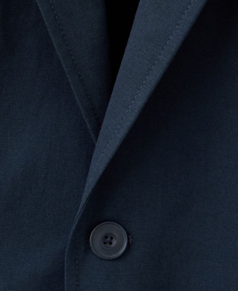 Men's Slim-Fit Linen-Lyocell Blend Suit Blazer