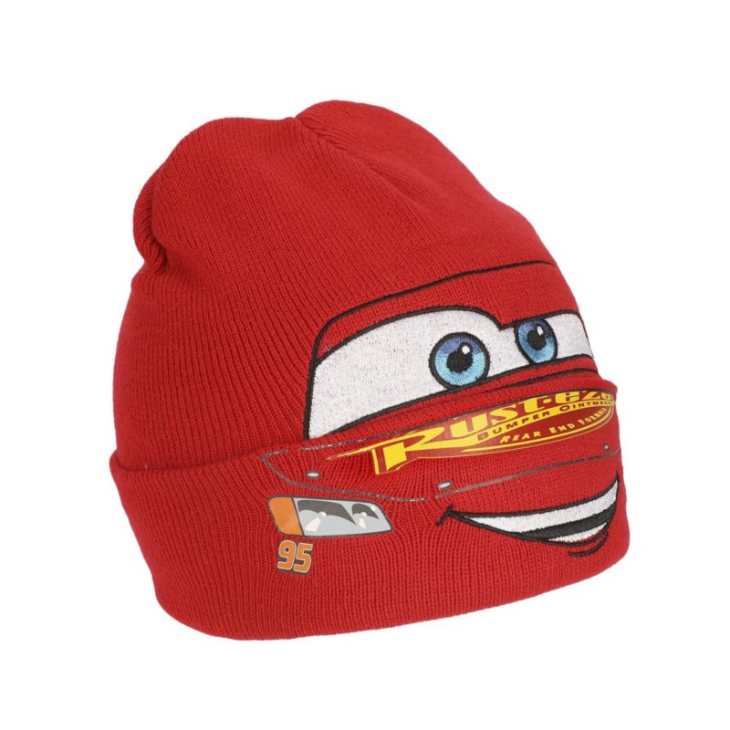 Men's Lightning Mcqueen Face Cuff Beanie