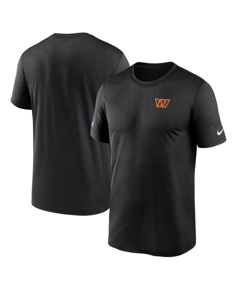 Men's Black Washington Commanders Sideline Legend Small Logo Dri-FIT T-Shirt