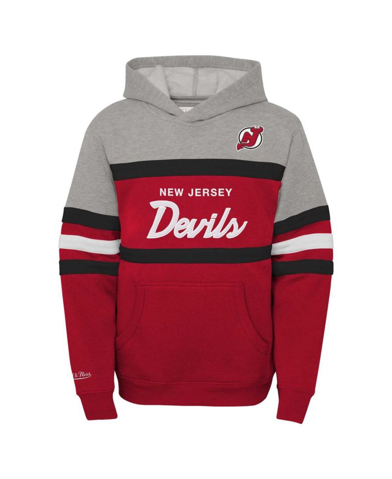 Big Boys and Girls New Jersey Devils Head Coach Pullover Hoodie