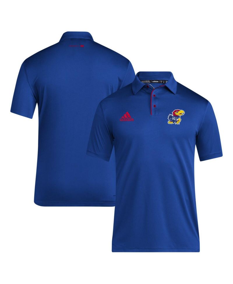 Men's Royal Kansas Jayhawks 2024 Coaches AEROREADY Polo