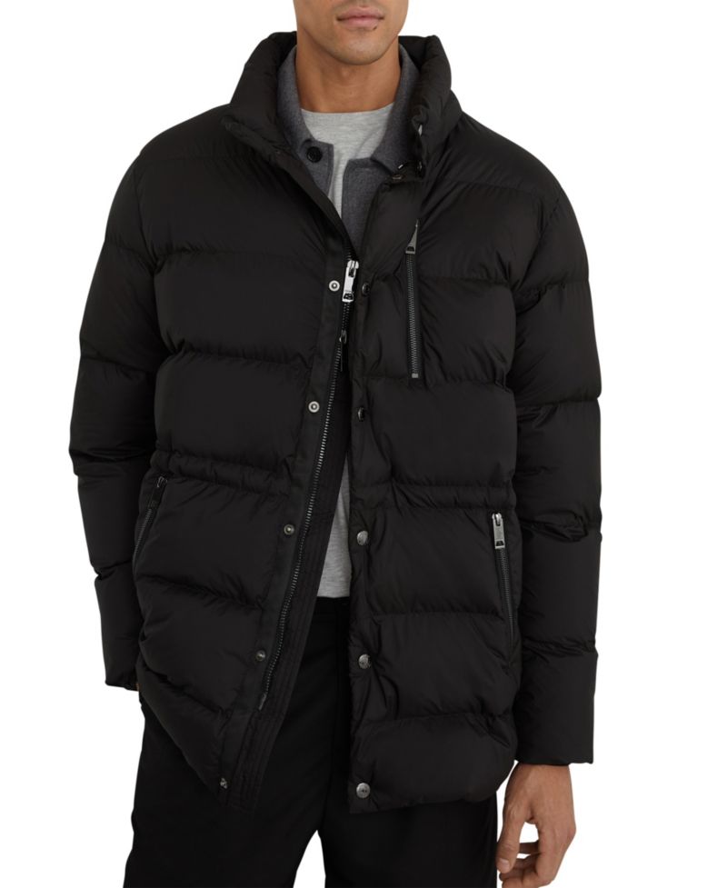 Men's Lebane Detachable-Hood Quilted Puffer Coat