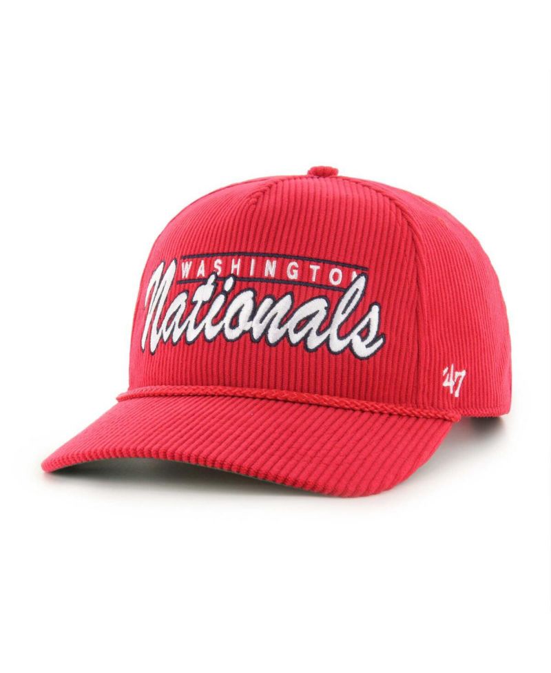 Men's Red Washington Nationals Corduroy Hitch Adjustable Hat