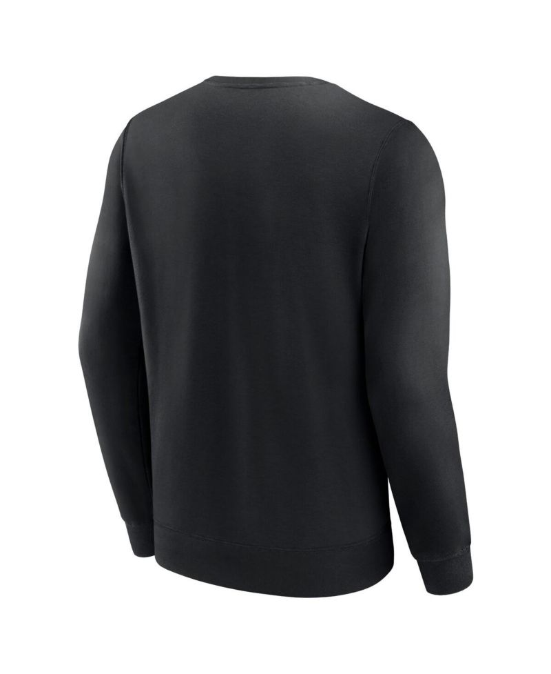 Men's Black Chicago White Sox Focus Fleece Pullover Sweatshirt