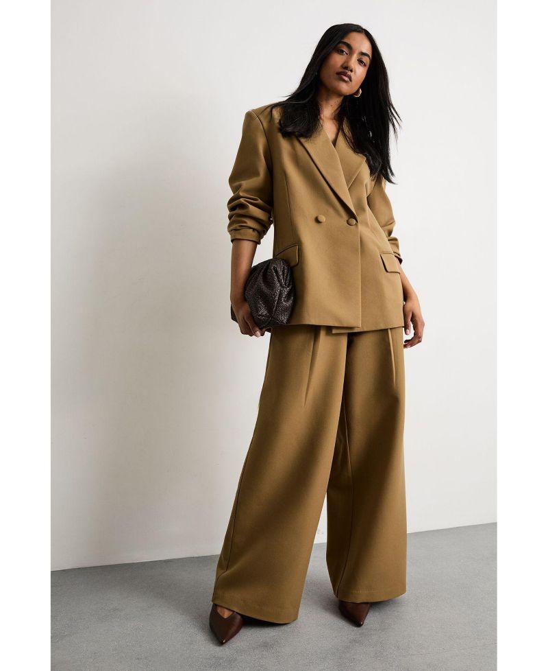 Women's Premium Wide Leg Tailored Trousers
