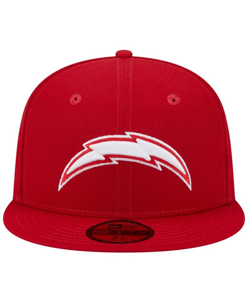 Men's Scarlet Los Angeles Chargers Super Bowl XXIX Main Patch 59FIFTY Fitted Hat