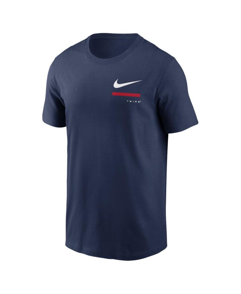 Men's Navy Minnesota Twins Over the Shoulder T-shirt