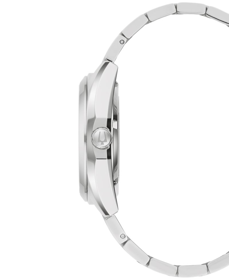 Men's Classic Surveyor Automatic Silver-Tone Stainless Steel Bracelet Watch 39mm