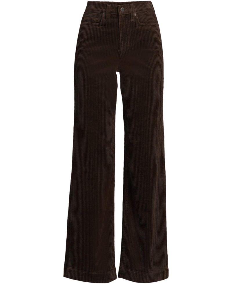 Women's High Rise Wide Leg Corduroy Pants