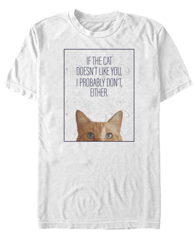 Marvel Men's Captain Marvel the Cat Doesn't Like You, Short Sleeve T-shirt