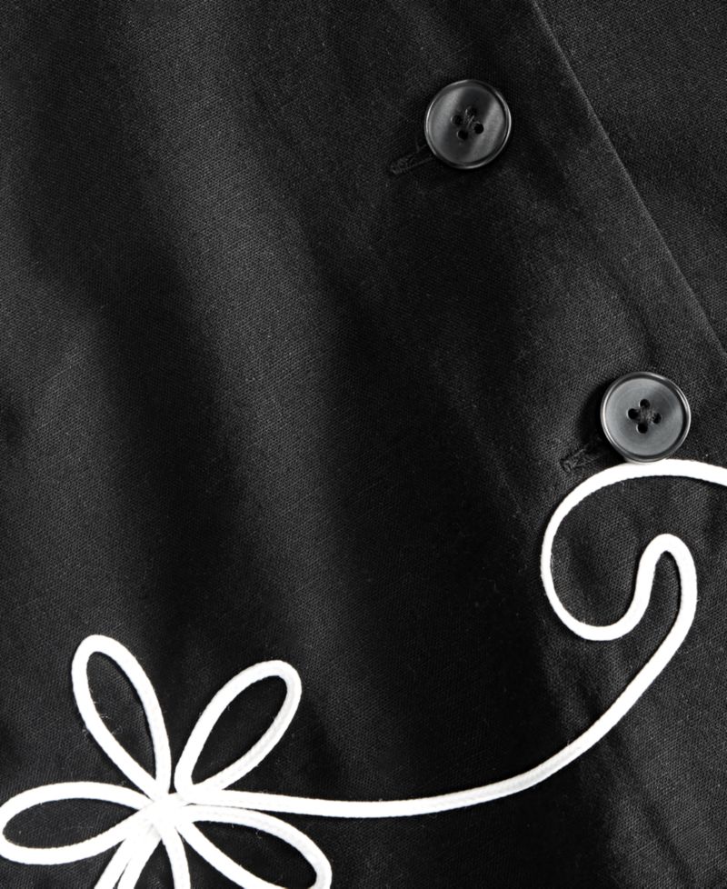 Women's Soutache Short-Sleeve Camp Shirt