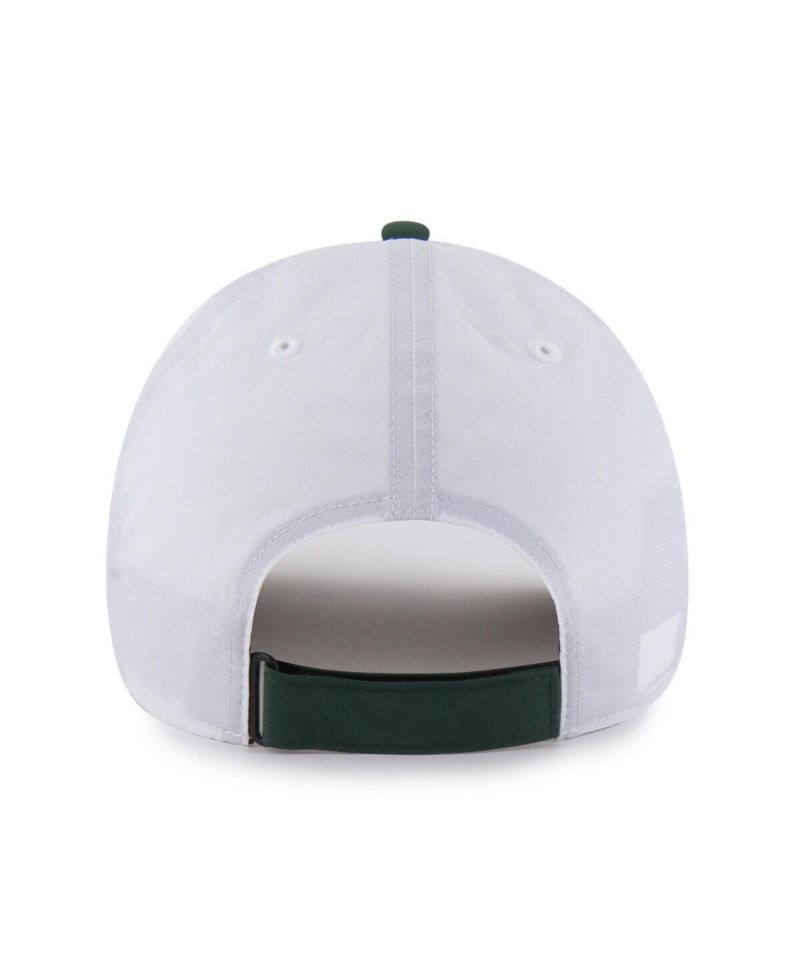 Men's White/Green Athletics Vista Mini Clean Up Brrr&deg; Adjustable Hat