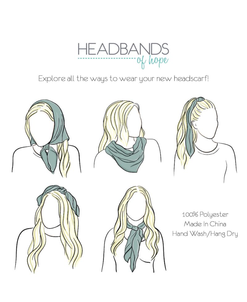 Women's Satin Striped Headscarf