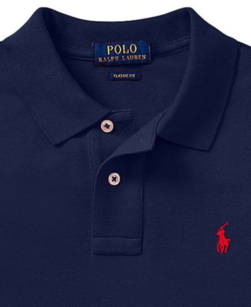 Big Boys Long Sleeve Polo Shirt