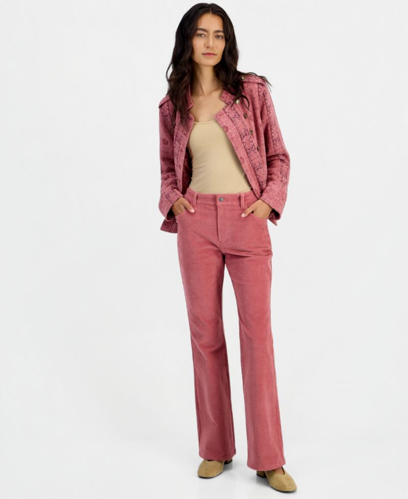 Petite Corduroy Flare Pants