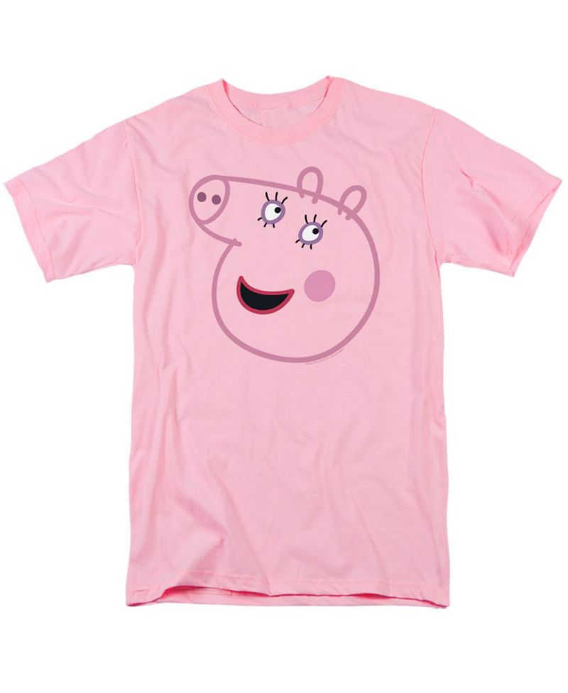 Men's Peppa Pig Pink Out Mummy Pig Face T Shirt