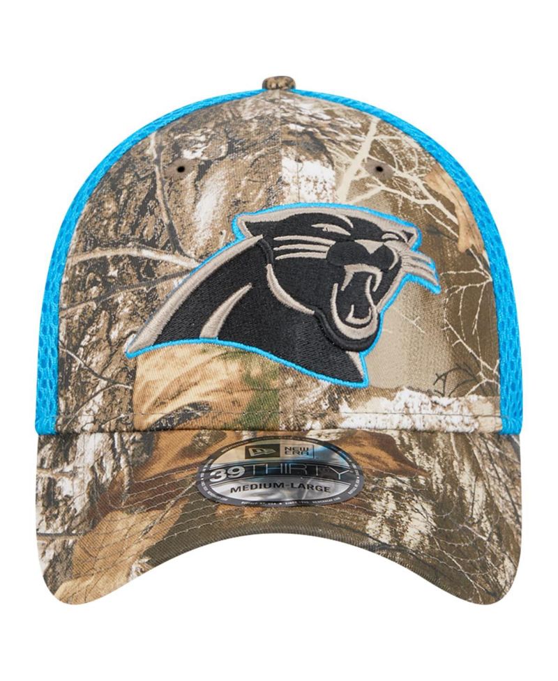 Men's Realtree Camo/Blue Carolina Panthers Active 39THIRTY Flex Hat