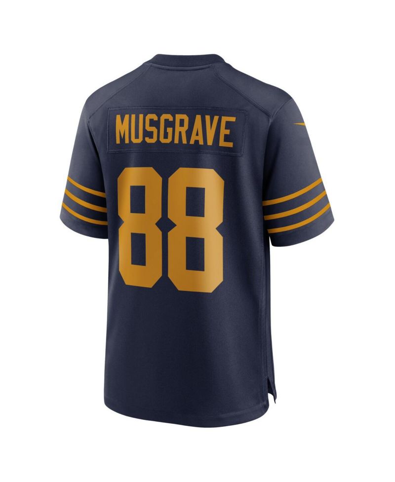 Men's Luke Musgrave Navy Green Bay Packers The 1923 Classic Game Jersey