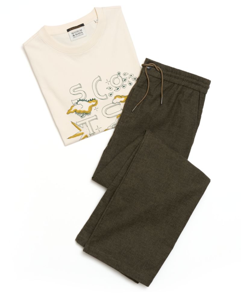 Men's Otis Melange Relaxed-Fit Pants