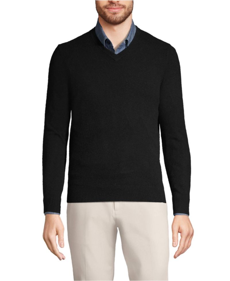 Men's Fine Gauge Cashmere V-neck Sweater