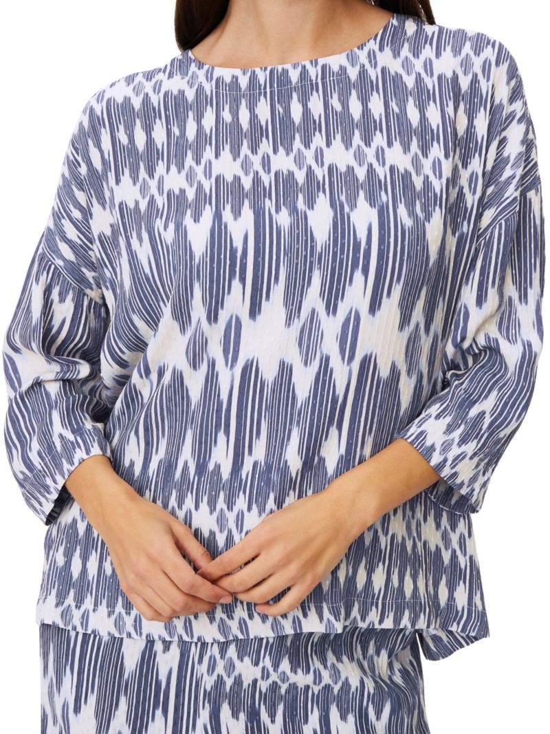 Women's Mabecca Printed 3/4-Sleeve Blouse