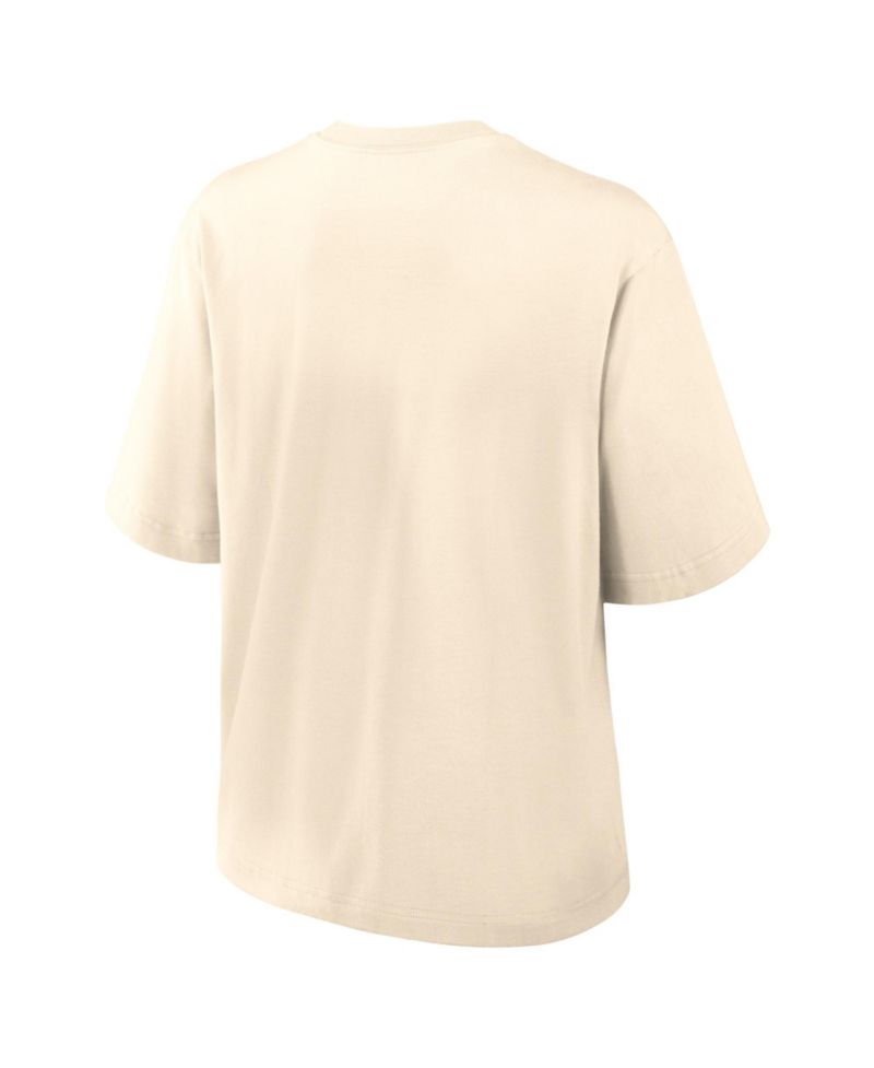Women's Cream Houston Texans Vintage Mod Boxy T-Shirt