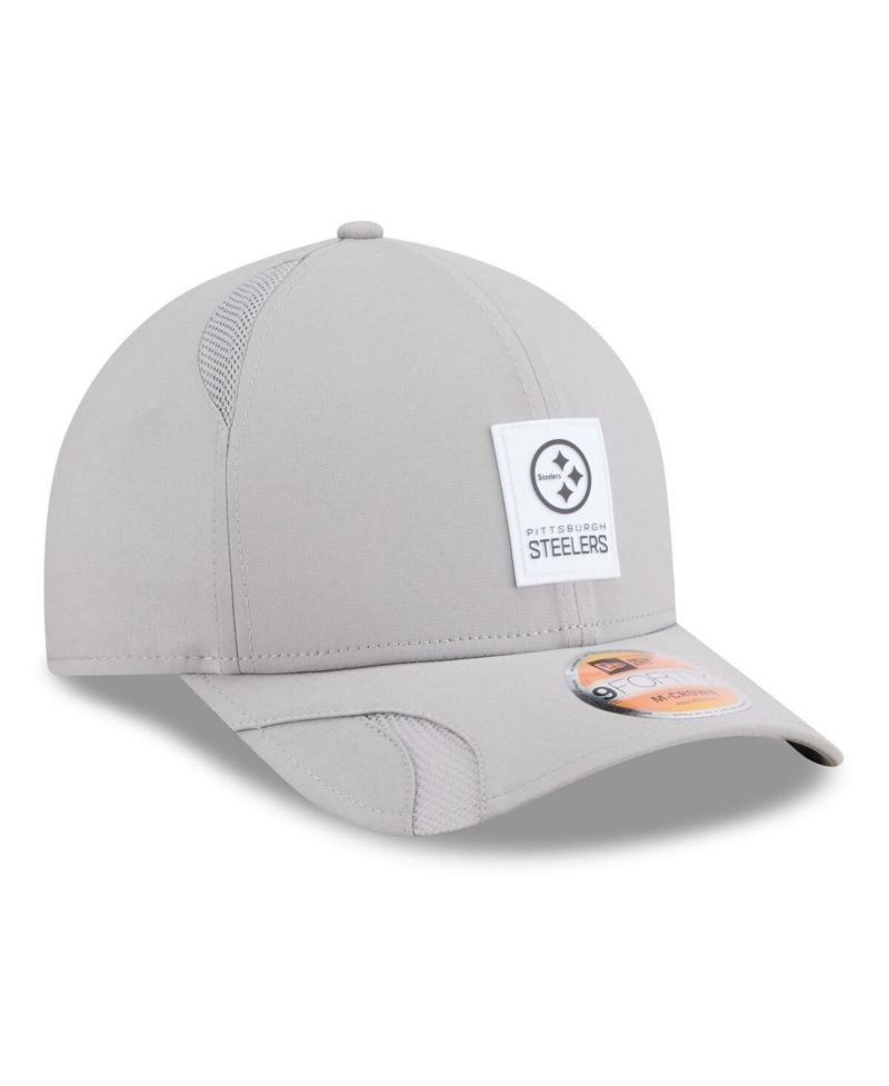 Men's Gray Pittsburgh Steelers 2025 Sideline M-Crown 9FORTY Adjustable Hat