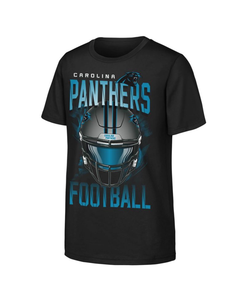 Big Boys and Girls Black Carolina Panthers Full Gear T-Shirt