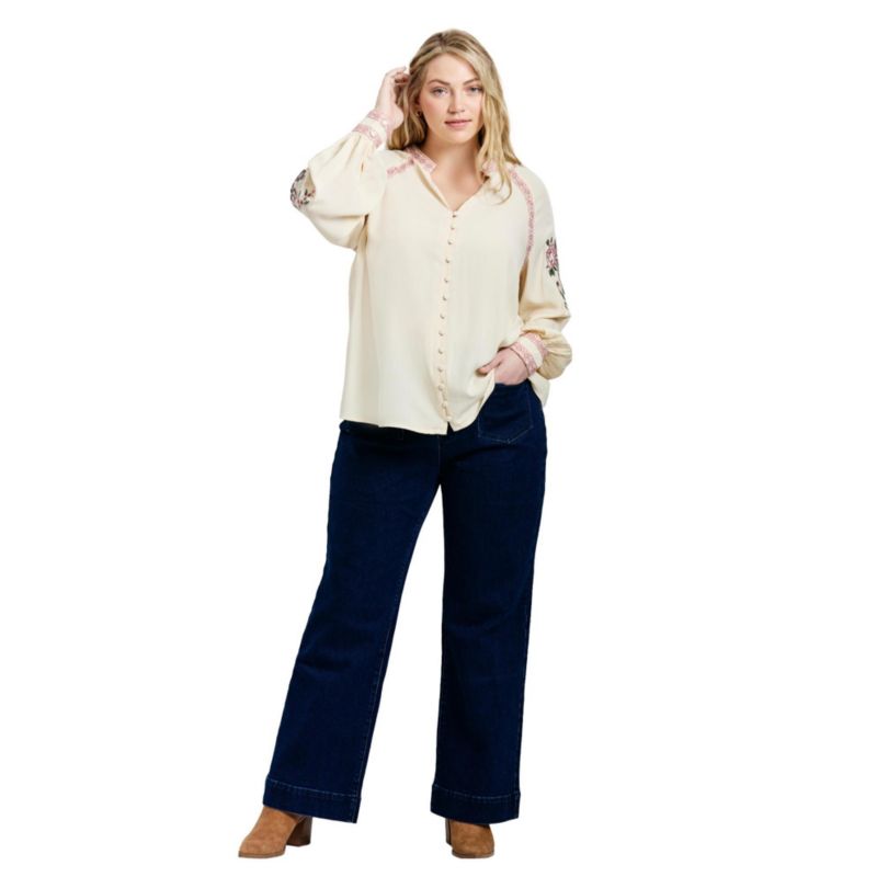 Women's Plus Size Chloe Embroidered Blouse