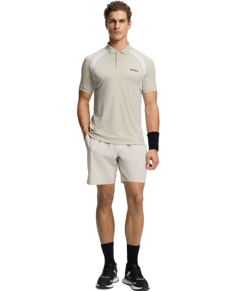 BOSS by Men's Active Quick-Dry Stretch Slim-Fit Polo Shirt