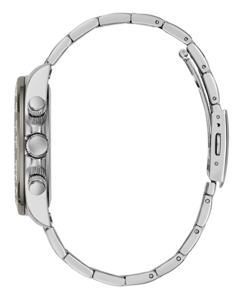 Men's Silver-Tone Chronograph Watch, 42mm