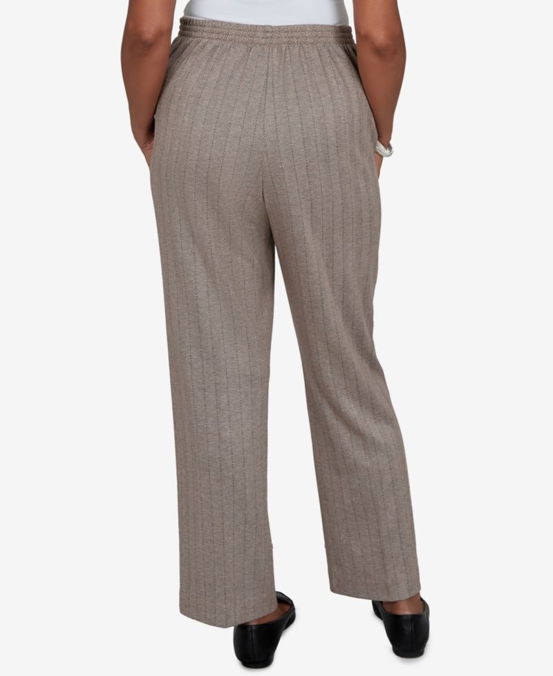 Women's Pull-On Mid-Rise Striped Pants