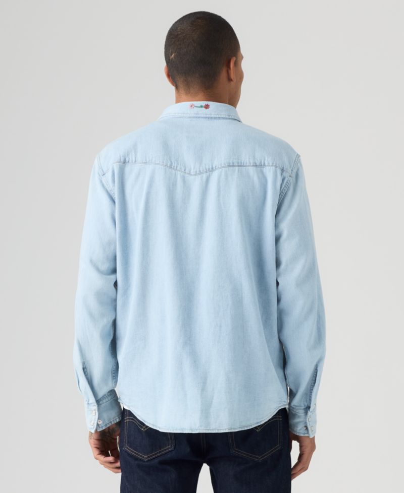 Men's Premium Relaxed-Fit Western Embroidered Shirt