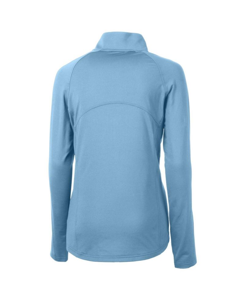 Women's Carolina Blue North Carolina Tar Heels Alumni Adapt Eco Knit Stretch Half-Zip Pullover Top