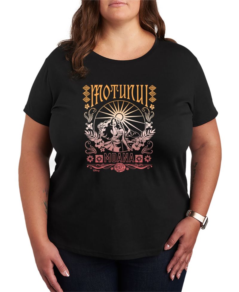 Plus Size Moana Motunui Groovy Design Graphic T-Shirt