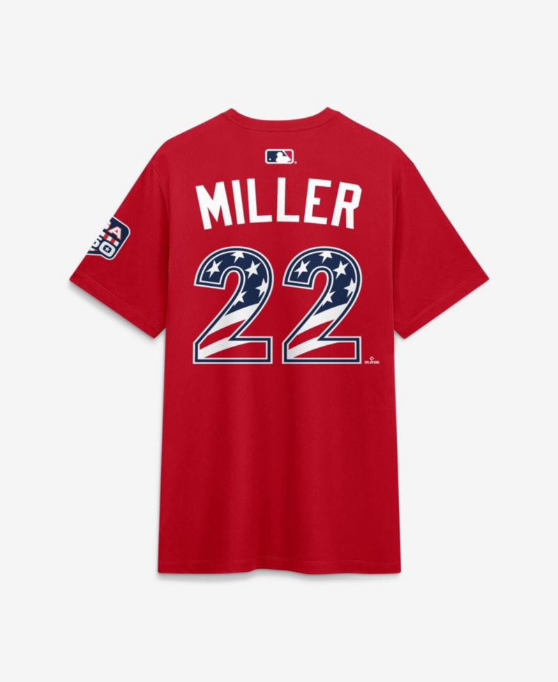 Men's 2026 All-Star Game National League Mason Miller Red Name & Number T-Shirt