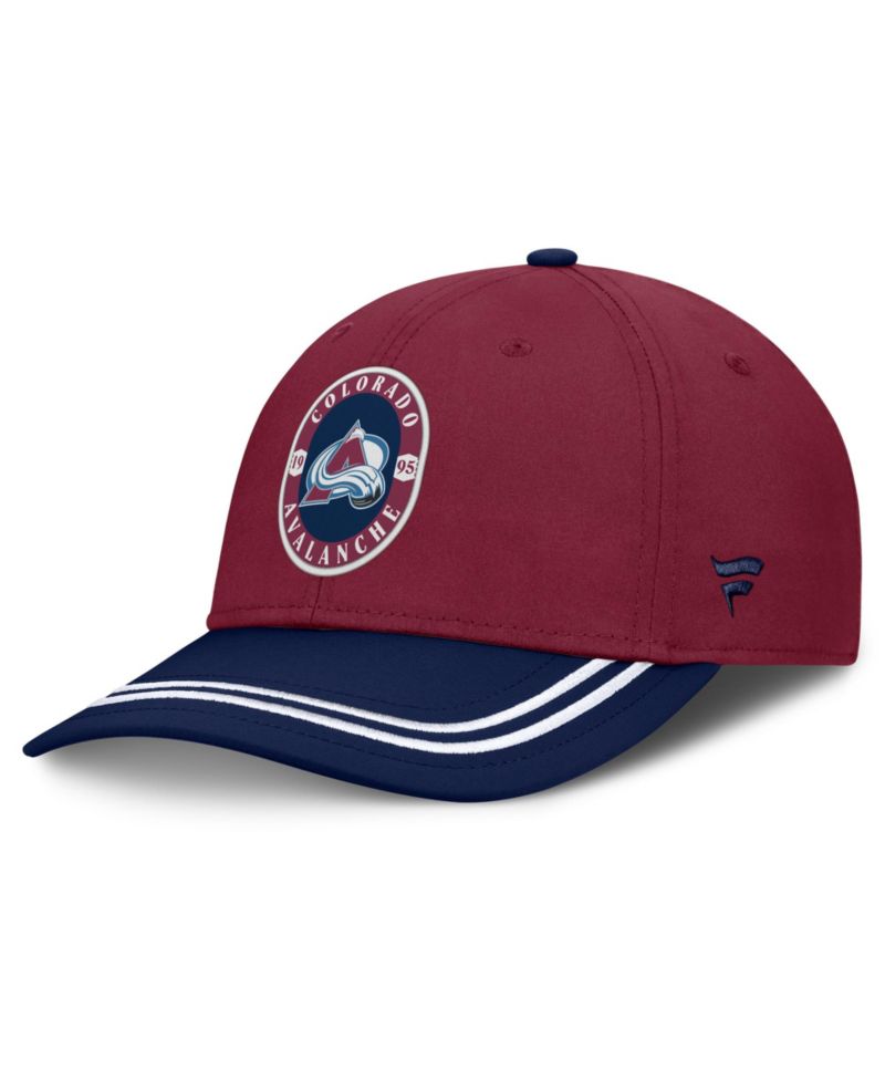 Men's Burgundy/Navy Colorado Avalanche Fundamental Stretch Hat