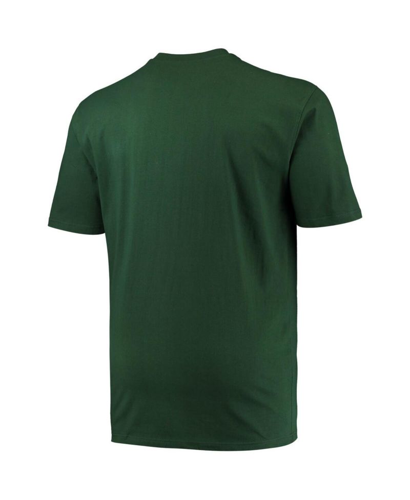 Men's Green Michigan State Spartans Big & Tall Arch Team Logo T-Shirt
