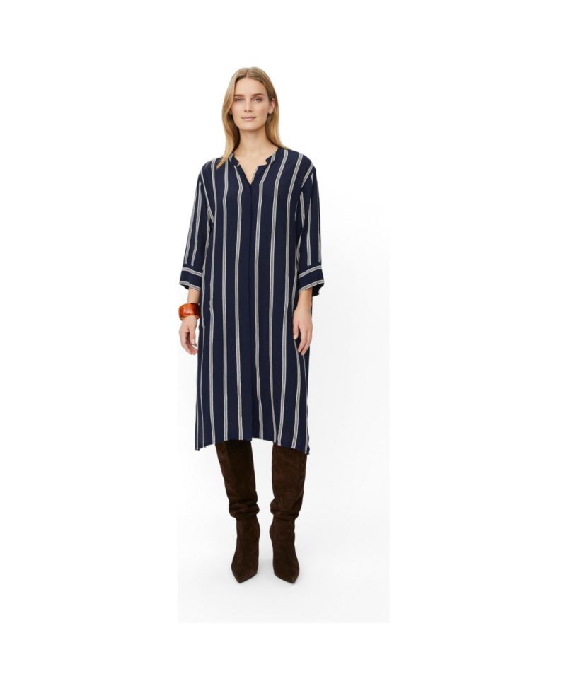 Women's Striped Midi Dress