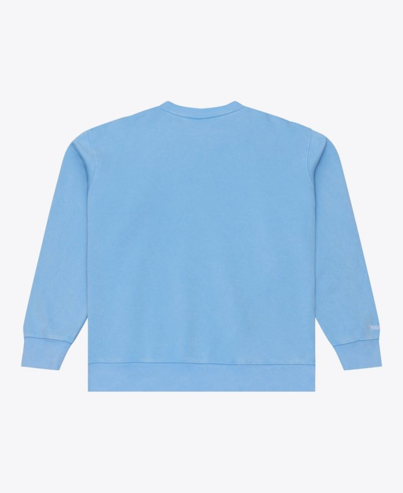 Men's Light Blue Detroit Lions Core Essentials Micro Logo Fleece Sweatshirt
